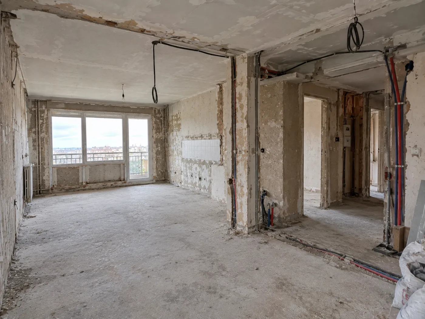Appartement rénové du sol au plafond : avant travaux