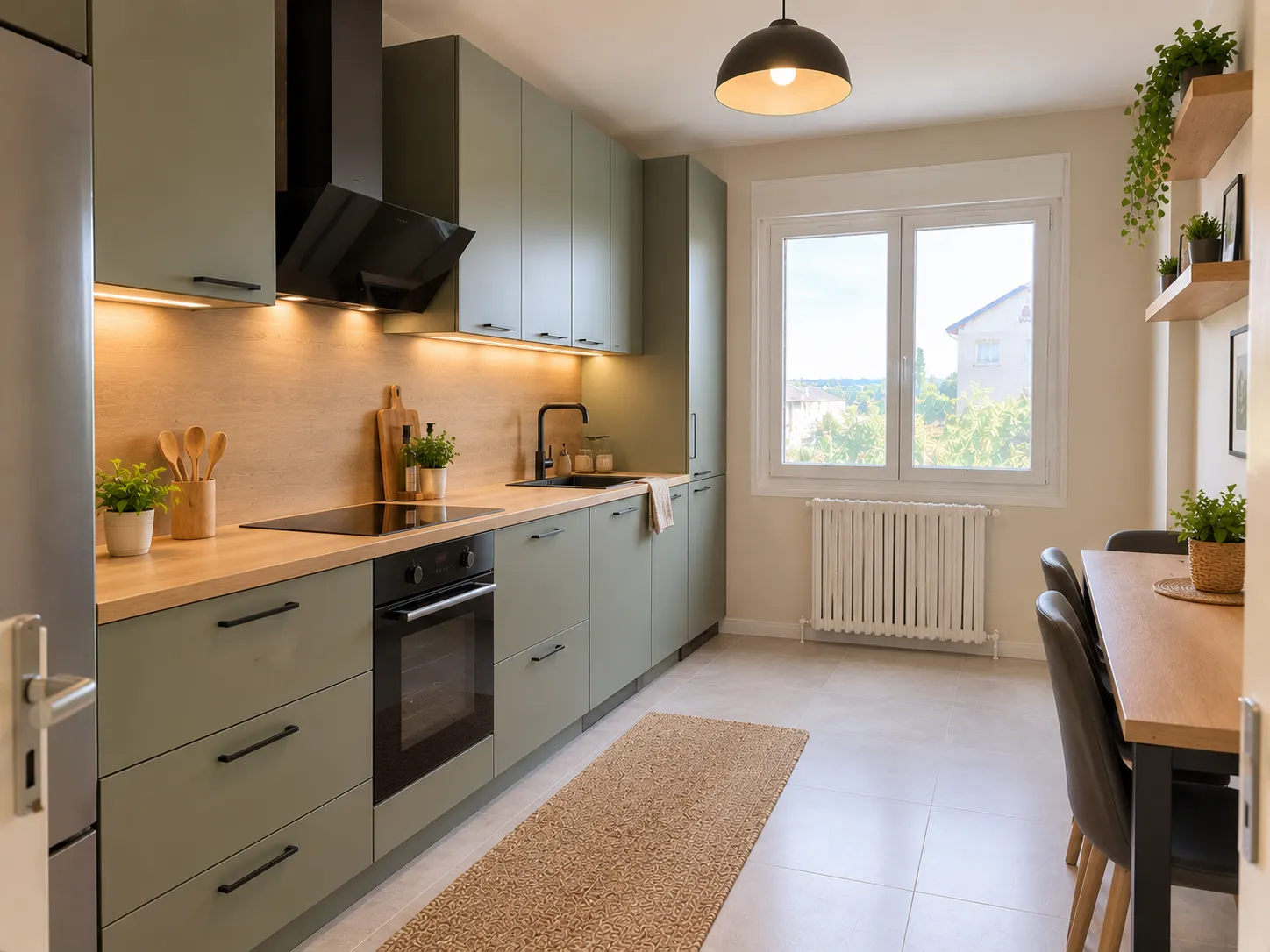 Cuisine ancienne entièrement refaite : après travaux BT QUALIT