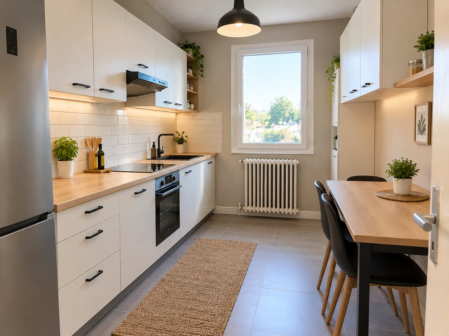 Cuisine scandinave : après travaux BT QUALIT