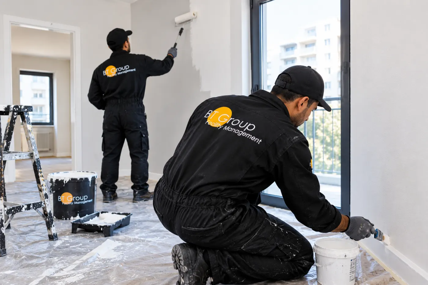 Technicien BT QUALIT en préparation des murs