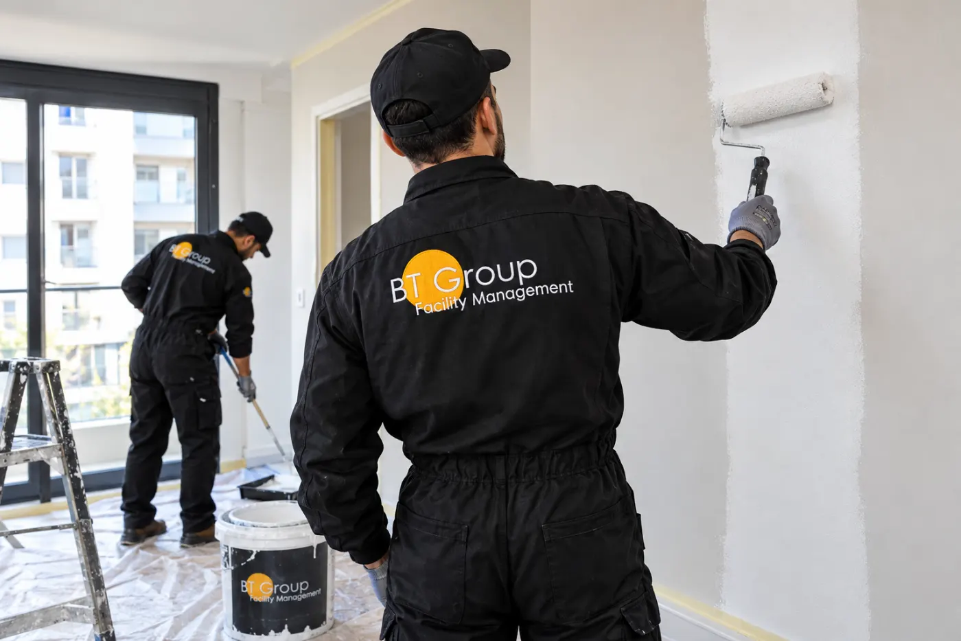 Peintres BT QUALIT sur un chantier