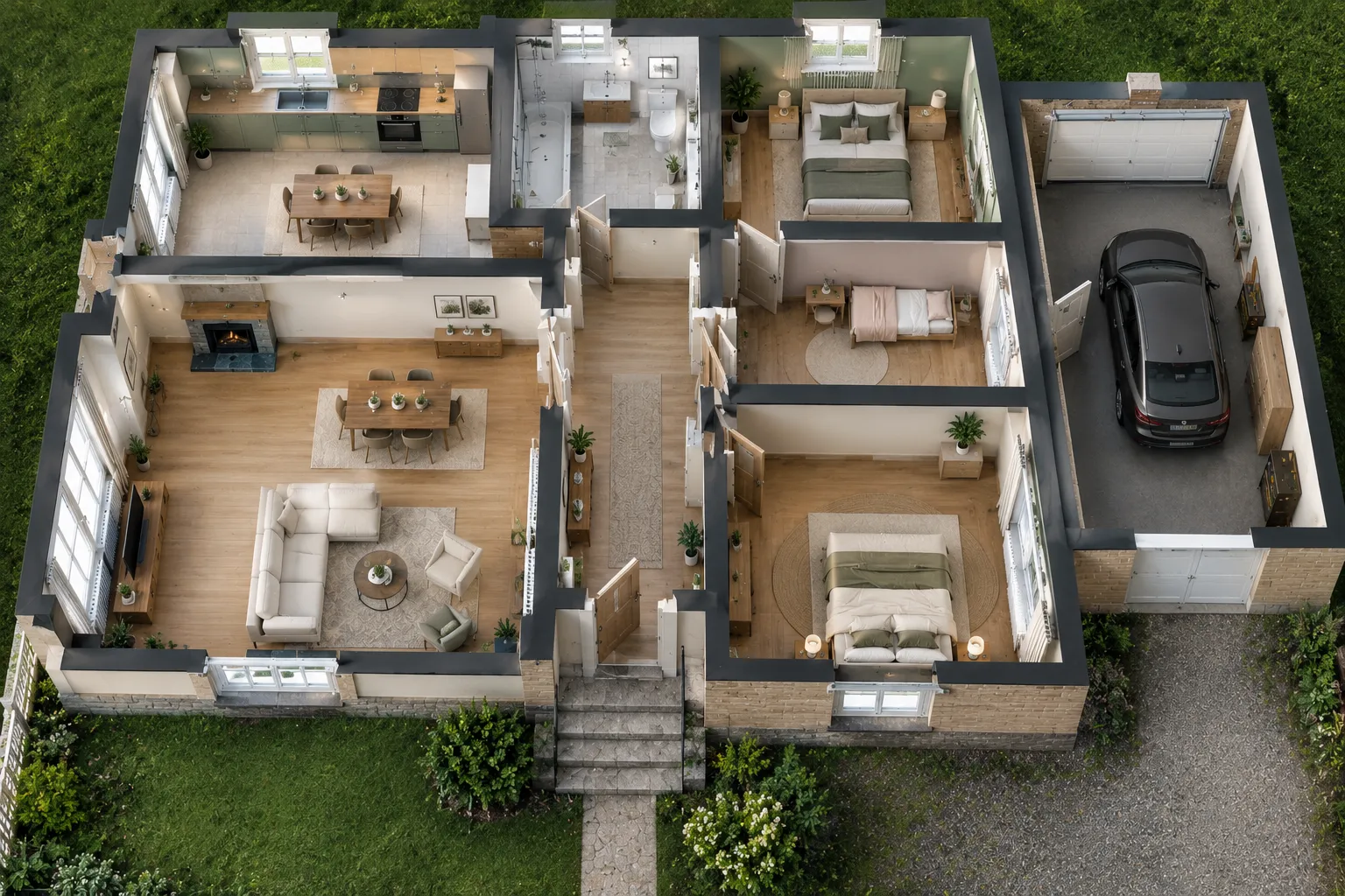 Maison rénovée de A à Z : après travaux BT QUALIT