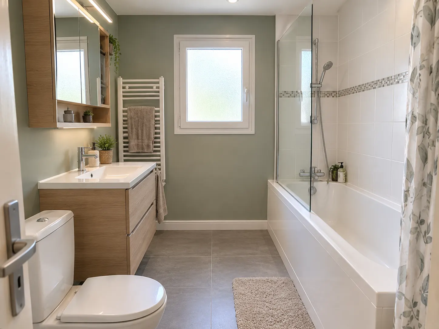 Petite salle de bain : après travaux BT QUALIT