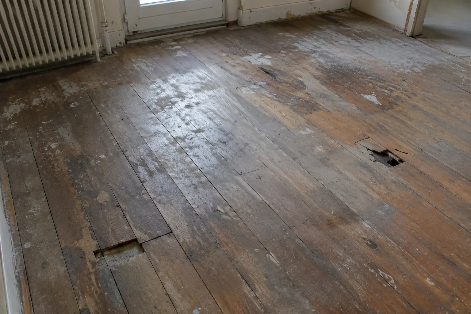 Pose d'un parquet : avant travaux